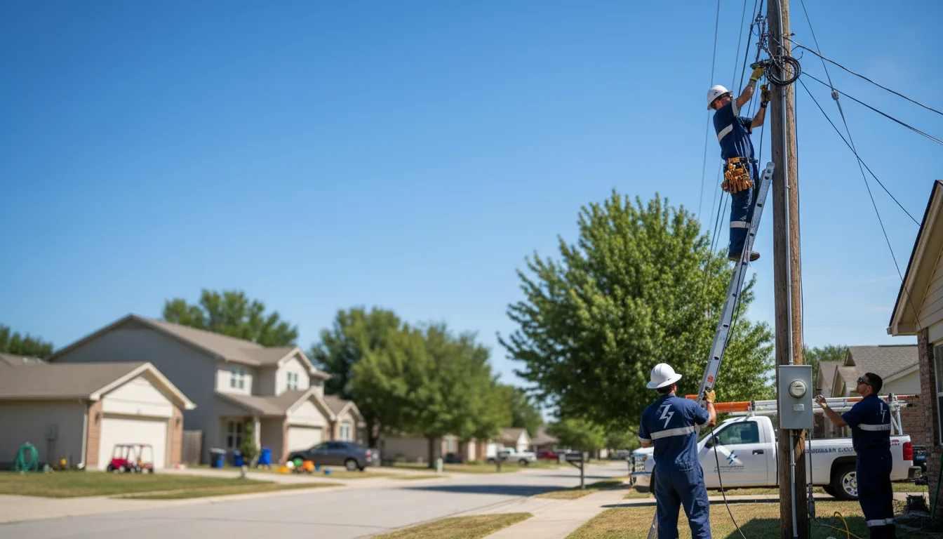 Residential electrician providing installation services in De Soto, MO